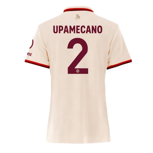 Fotbalové Dres Bayern Munich Dayot Upamecano #2 Dámské Alternativní 2024-25 Krátký Rukáv